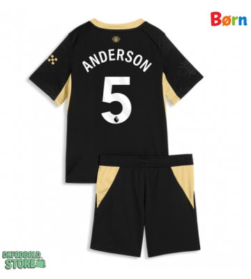 Manchester City Elliot Anderson #5 Replika Babytøj Udebanesæt Børn 2026-27 Kortærmet (+ Korte bukser)